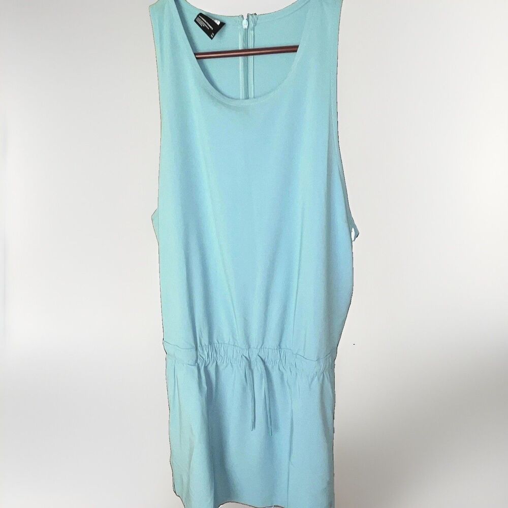 The North Face Women's XL Mint Solid Scoop Neck Sleeveless Zip Romper Dress